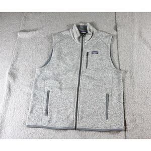 Patagonia Mens XXL Gray Better Sweater Vest Fleece Lined Full Zip
